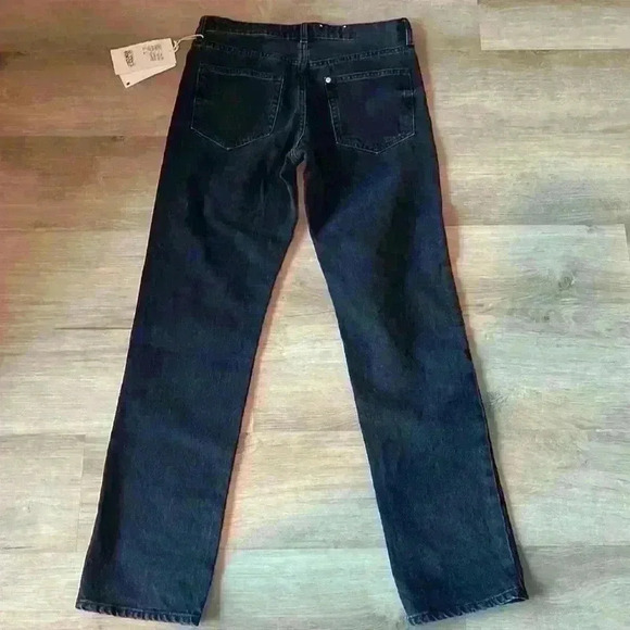 H&M Straight Regular Jeans Black Sz 4 (runs small) - Picture 8 of 13